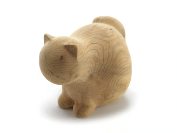 NEKO - Solid cedar wood sculpture by Riva 1920 - view 2